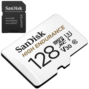 SanDisk 128GB High Endurance Micro SD 100MB/s memory card
